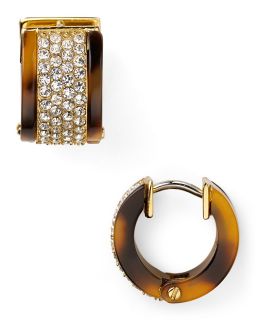 pave huggie earrings price $ 95 00 color tortoise quantity 1 2 3 4 5 6