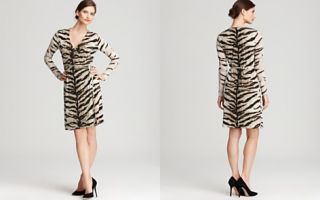 MICHAEL Michael Kors Petites Samburu Tiger Print Wrap Dress_2