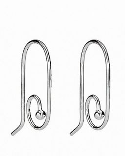 PANDORA Earrings   Sterling Silver Large Smooth French Wire