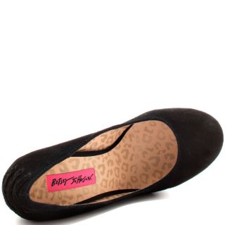 Betsey Johnsons Black Reily   Black Suede for 129.99