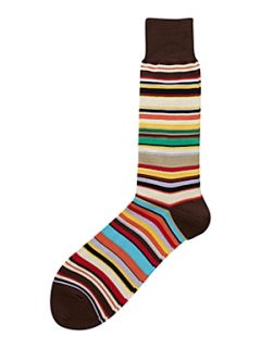 Paul Smith London Multistriped socks Multi Coloured   