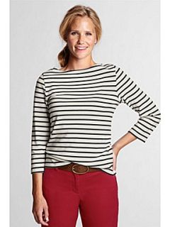 Lands End Women`s classic sailor tee Ivory   House of Fraser