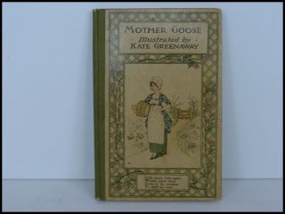 Antique Mother GOOSE Book Kate Greenaway Illustrated