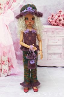 Knit Fall Doll Outfit Mohair Jacket Pants Hat Kaye Wiggs Hope MSD BJD