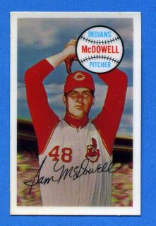 1970 Kelloggs 3 D Card Sam McDowell Indians 50