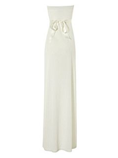 Jane Norman Maxi prom dress Cream   House of Fraser