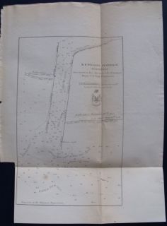 1866 MAP RARE: KENOSHA HARBOR, WISCONSIN WI LAKE MICHIGAN. ORIGINAL
