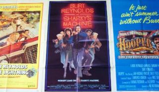 , SHARKYS MACHINE + MORE! 4 Original BURT REYNOLDS US 1 Sheets