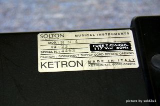 Ketron Solton Keyboard Accordian Arranger MS 4