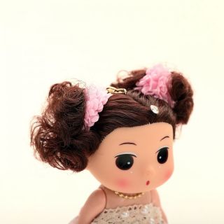 Pearl Lace Dress Korea DDUNG Doll Keychain Pink