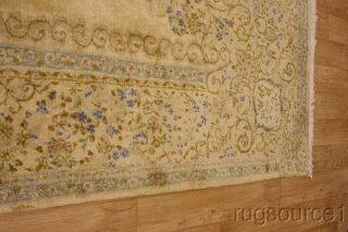 Breathtaking Antique 10x14 Kerman Persian Oriental Rug