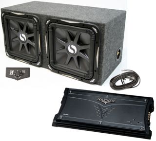 Kicker 15 SEALED Dual Enclosure Package w Two S15L7 Subwoofers ZX1500
