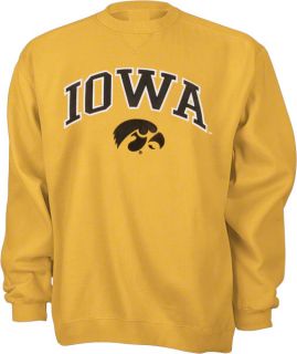 Iowa Hawkeyes Youth Gold Tackle Twill Crewneck Sweatshirt
