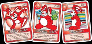 Killer Bunnies Game Red Booster Deck Expansion from Playroom