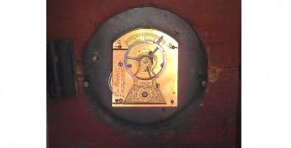 King William IV Mahogany Brass Inlaid London Verge Bracket Clock 1810