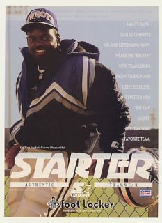 1994 Dallas Cowboys Emmitt Smith Starter Photo Print Ad