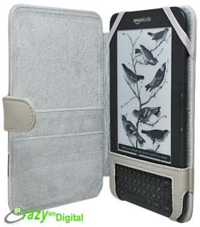 Microfiber Leather Case with Screen Protector for  Kindle 3