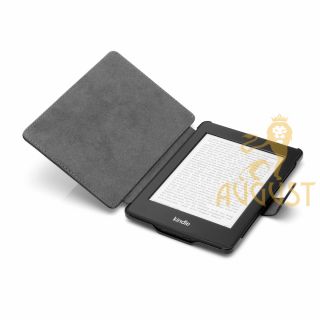 BROWN THIN LEATHER CASE COVER FOR KINDLE PAPERWHITE, SCREEN PROTECTOR