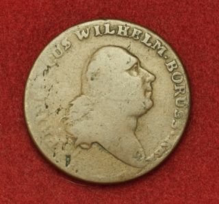 1796 South Prussia Frederick William II Copper Grossus Gröscher Coin