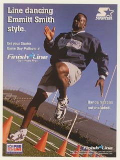 1996 Emmitt Smith Line Dancing Starter Finish Line Ad