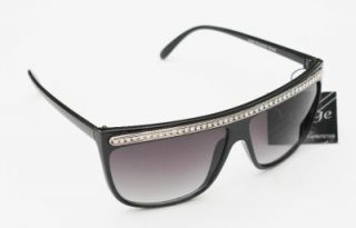 Kiss Vintage Retro Aviator Rhinestones Black Frame Women Sunglasses