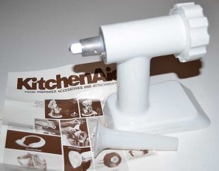 KitchenAid Stand Mixer Sausage Stuffer & Food Grinder Attachment SS