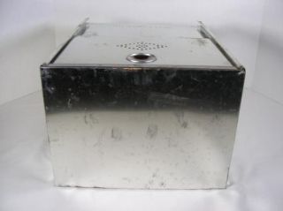Vintage Metal Tin Kitchen Cabinet Drawer Bread Box Hoosier Type