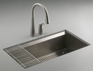3673 NA 8 Degree Large Single Kitchen Sink Stainless Steel
