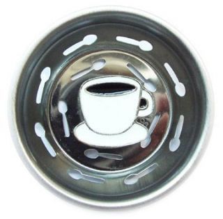 Coffee Tea Cup Sink Strainer Drain Kitchen Decor