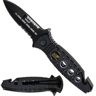 Military Police Rescue Pocket Knife Spring Assisted Opening Knives