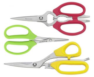 Messermeister Kitchen Utility 3pc Color Scissors Shears Set