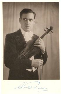 Leonid Kogan Russian Violinist Signed Photog 1956