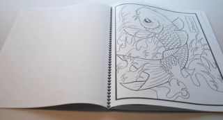 Koi Fish Tattoo Flash II Japanese Style Art Sketch Book