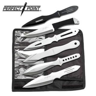 Distinctive Knives THROWING KNIFE SET wFold/Roll Up Pouch PP 044 6