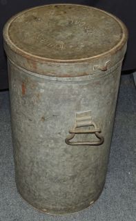 Knudsen Reg Cal Milk Can Metal Container Bucket