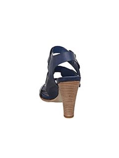 Bertie Fancie Multi Strap Buckle Sandals Blue   