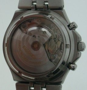 Mens Krieger Automatic Chronograph Skeleton Back Watch