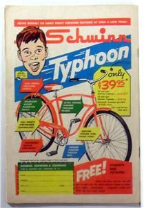 SUPERBOY #101 Dec. 1962 Fine+ Krypto Plus Schwinn Typhoon Bicycle Ad