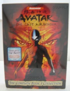 New Avatar The Last Airbender Book 1 2 3 Earth Fire Complete DVD