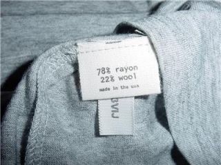 NWT $146 Lagence Italian Knit Jersey Perfect Tee Heather Grey Size 2
