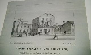 Francisco Bavaria Brewery Jacob Gundlach Lettersheet Kuchel & Dresel