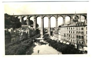 Morlaix La Place Thiers Et Le Viaduct RPPC France