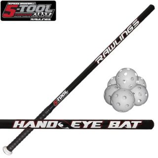 Tool 33 HANDIBAT Hand Eye Training Baseball Bat w/ 6 Trainer Balls