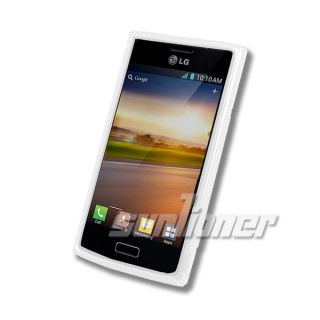 LG Optimus L5 E610 E612 Gel TPU s Silicone Case Skin Cover Milk White