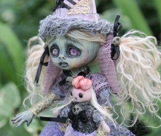 OOAK Gothic Fairy Tale Monster Zombie Posable Art Doll A Gibbons Goth