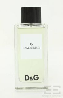 Dolce Gabbana 6 LAmoureux Eau de Toilette 3 3 FL oz New