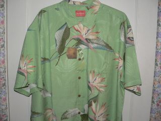 New Tommy Bahama Ladybird Springs Silk Camp Shirt XXL