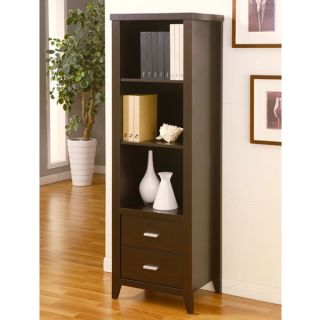 Morrisville Cappuccino Finish 3 Shelf Display Stand Media Tower