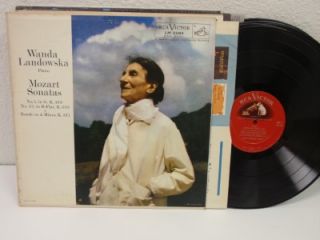 Wanda Landowska Piano Mozart Sonatas LP RCA LM 2284 Vinyl Album