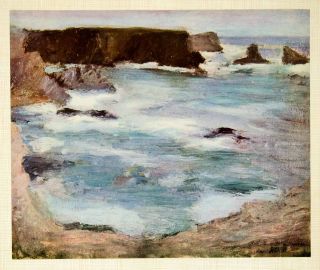 Rochers Belle Ile France Waves Ocean Henri Matisse Landscape Rocks